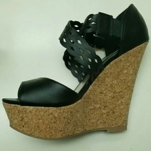 Size 6 black wedges